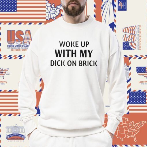 Woke Up With My Dick On Brick Tee Shirt