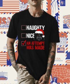 An Attempt Was Made Naughty Or Nice Darth Vader Star Wars Tee Shirt