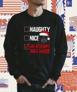 An Attempt Was Made Naughty Or Nice Darth Vader Star Wars Tee Shirt