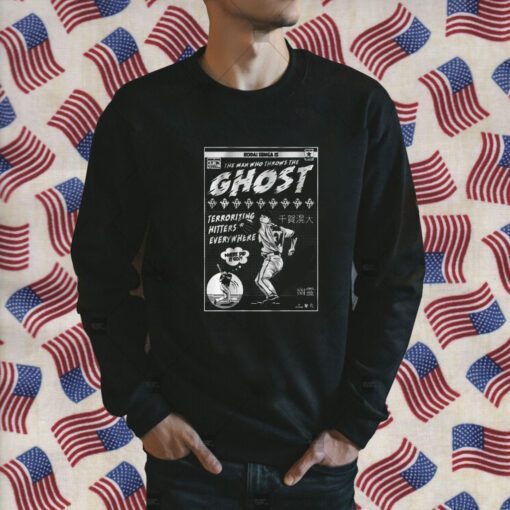 THE MAN WHO THROWS THE GHOST TEE SHIRT