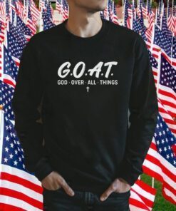 Goat god over all things tee shirt