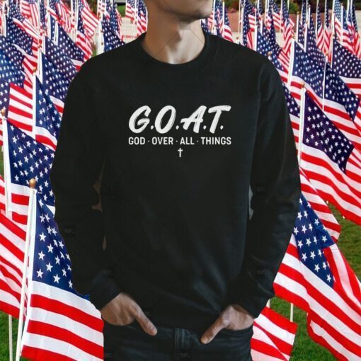 Goat god over all things tee shirt