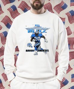 Nfl Blitz Lions Barry Sanders Tee Shirt