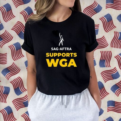 Sag Aftra Supports Wga Official Shirt