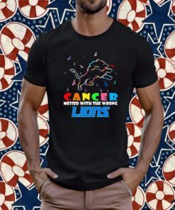 Detroit Lions NFL Cancer Mess With The Wrong Tee Shirt