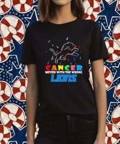 Detroit Lions NFL Cancer Mess With The Wrong Tee Shirt