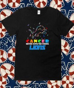 Detroit Lions NFL Cancer Mess With The Wrong Tee Shirt