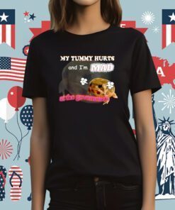 My Tummy Hurts And I'm MAD At The Government Meme TShirt