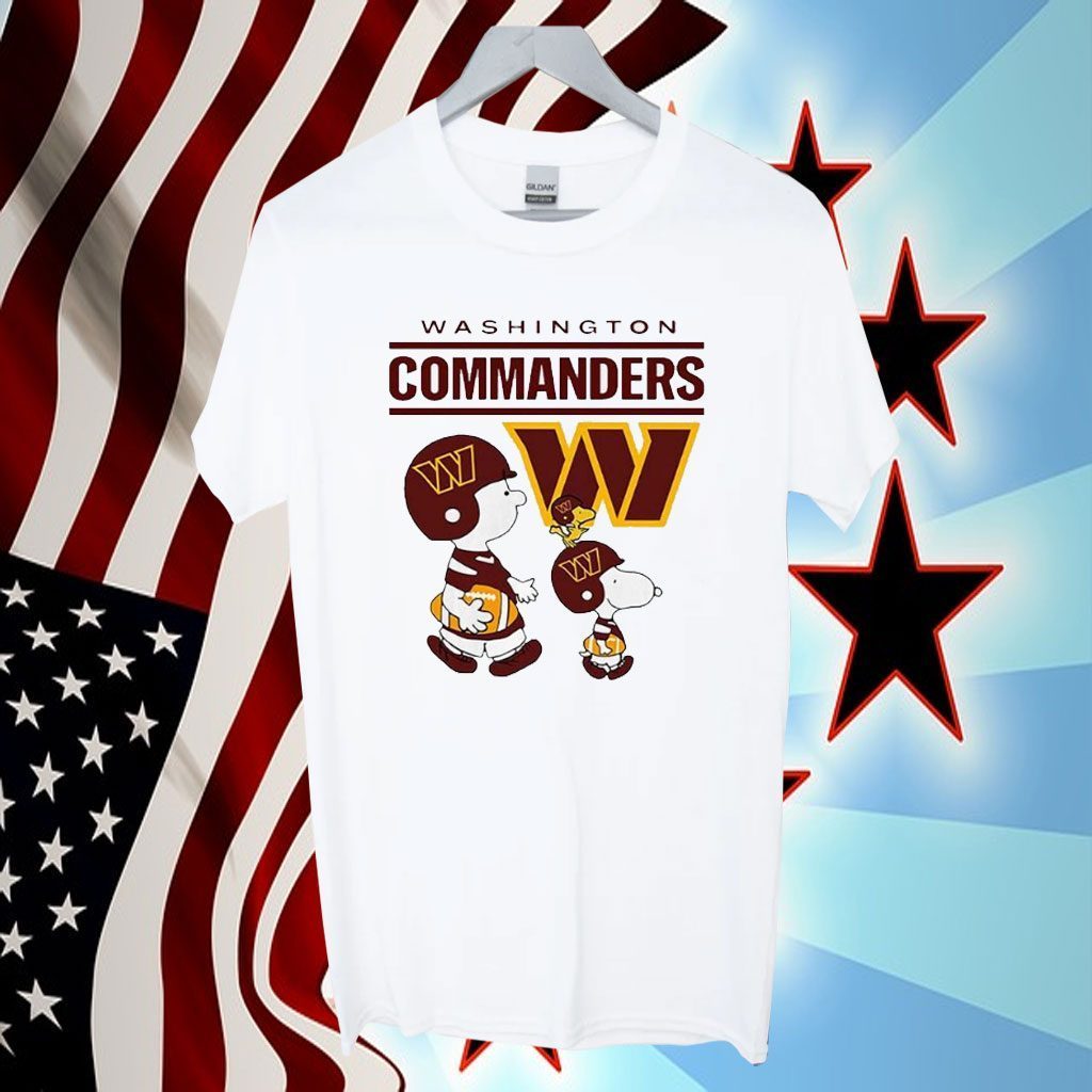 Washington Commanders Snoopy Charlie Brown Tee Shirt Hoodie Tank-Top Quotes