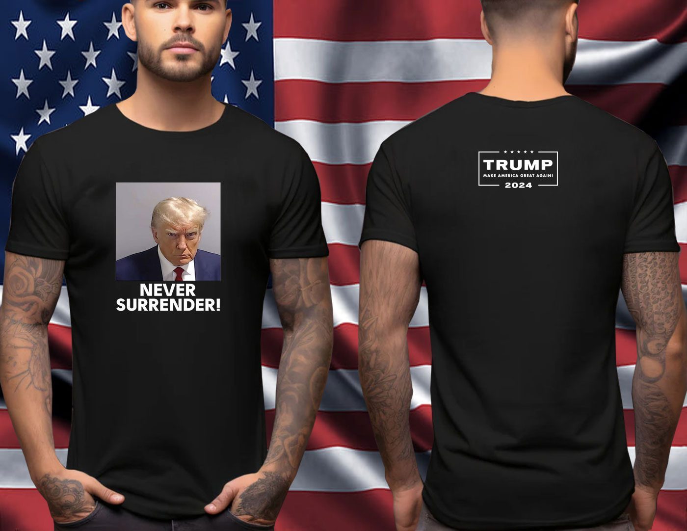Trump 2024 Never Surrender Unisex Shirt
