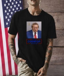 Trump Mugshot Re-Elect Cornpop One Bad Dude Black White Mug