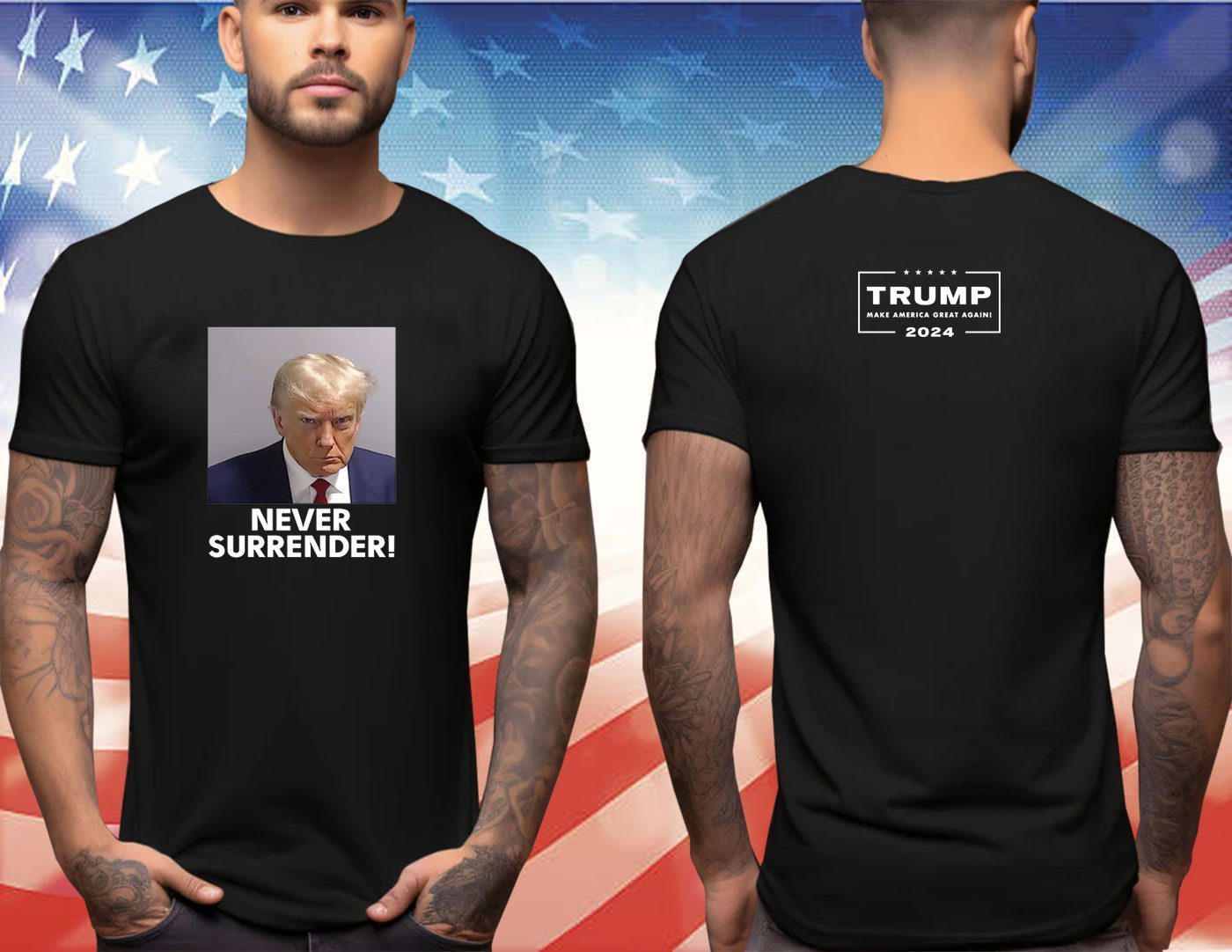 Trump 2024 Never Surrender Men Shirt