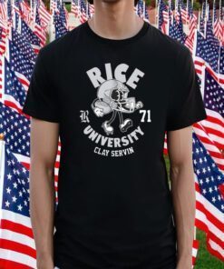 Rice Owls Clay Servin 2023 NCAA Football Official Shirt