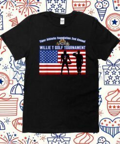 Willie T Golf American Flag Tiger Shirts