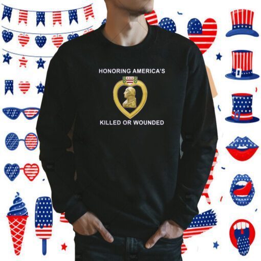 Honoring Americas Killed Or Wounded T-Shirt