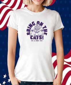 Bring On The Cats Est 1863 Ash Grey Tee Shirt