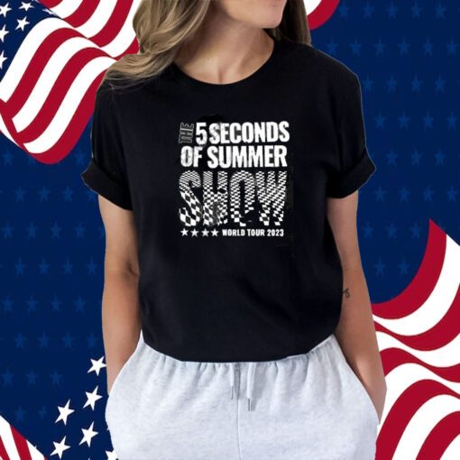 The 5 Seconds Of Summer Show World Tour 2023 New York Madison Square Carden Tee Shirts