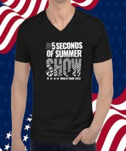 The 5 Seconds Of Summer Show World Tour 2023 New York Madison Square Carden Tee Shirts
