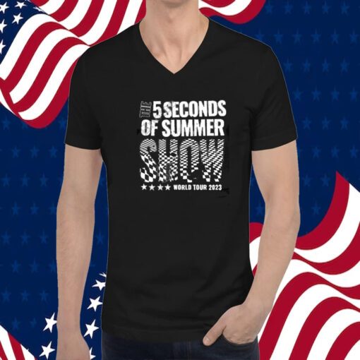 The 5 Seconds Of Summer Show World Tour 2023 New York Madison Square Carden Tee Shirts