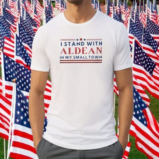 I Stand With Aldean In My Small Town Retro Shirt