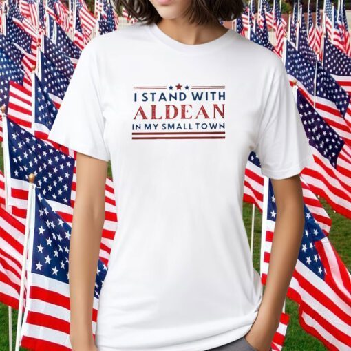 I Stand With Aldean In My Small Town Retro Shirt