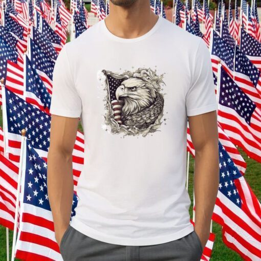 "Wrapped in Freedom" Eagle Tee Shirt