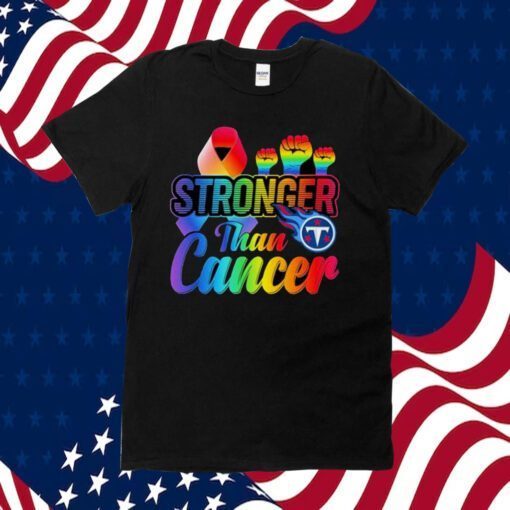 Tennessee Titans Stronger Than Cancer NFL 2023 T Shirt