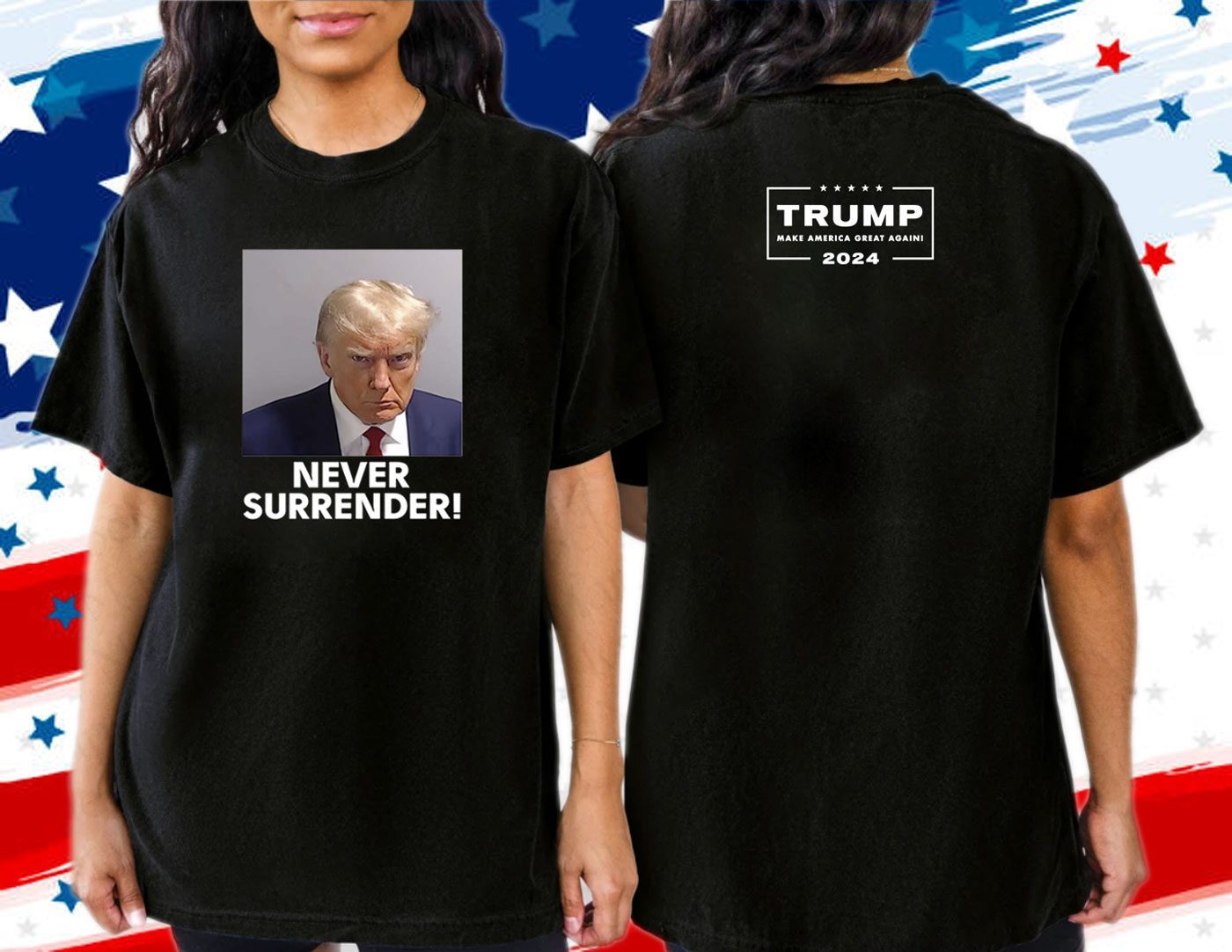 MAGA 47 Donald Trump Never Surrender Official Shirt