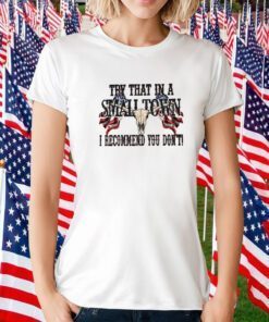 "Try That in a Small Town I Recommend You Don't" Shirt