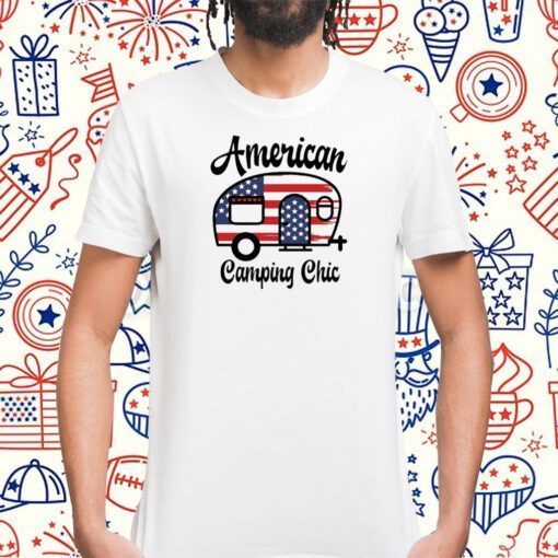 American Camping Chic Tee Shirt