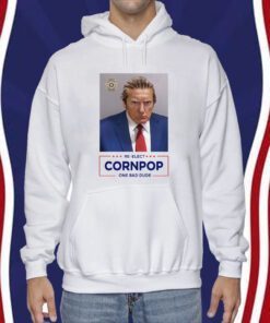 Trump Mugshot Re-Elect Cornpop One Bad Dude Women T-Shirt