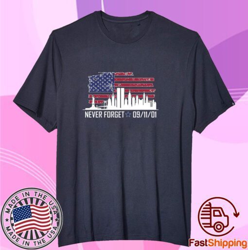 American Flag Shirt 9-11-01 Tee Shirt