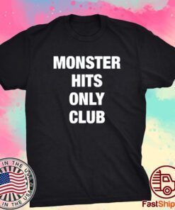 Dave Portnoy Wearing Monster Hits Only Club Tee Shirt