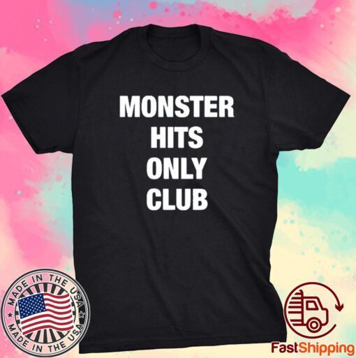 Dave Portnoy Wearing Monster Hits Only Club Tee Shirt