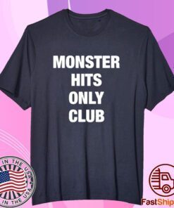 Dave Portnoy Wearing Monster Hits Only Club Tee Shirt