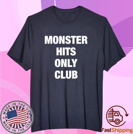 Dave Portnoy Wearing Monster Hits Only Club Tee Shirt