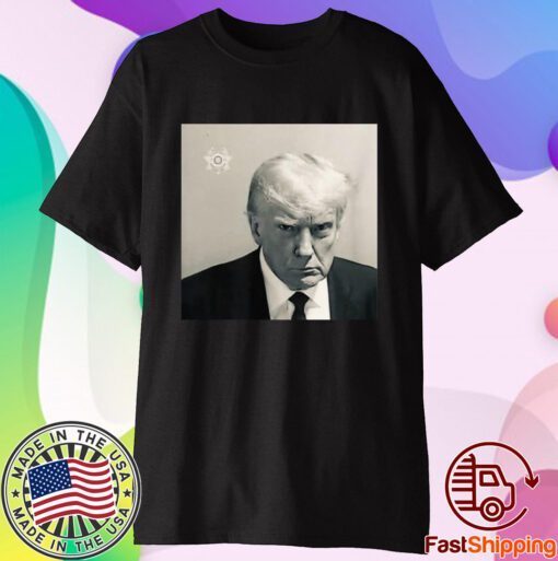 Donald Trump mug shot republican arrest president MAGA 2024 T-Shirt