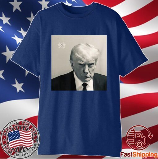 Donald Trump mug shot republican arrest president MAGA 2024 T-Shirt