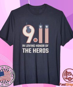 In loving honor of the heros statue of liberty Patriot day september 11 Tee Shirt