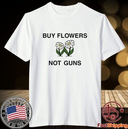 John Mclaughlin Buy Flowers Not Guns Tee Shirt