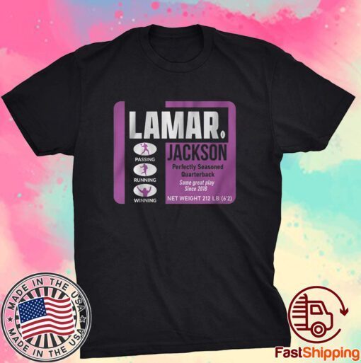 Lamar Jackson Perfectly Seasoned Tee Shirt