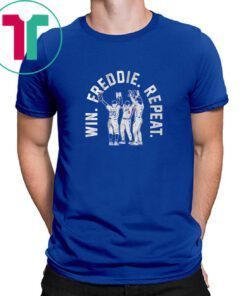 Mookie Betts, James Outman, & Kiké Hernandez: Win. Freddie. Repeat. Tee Shirt