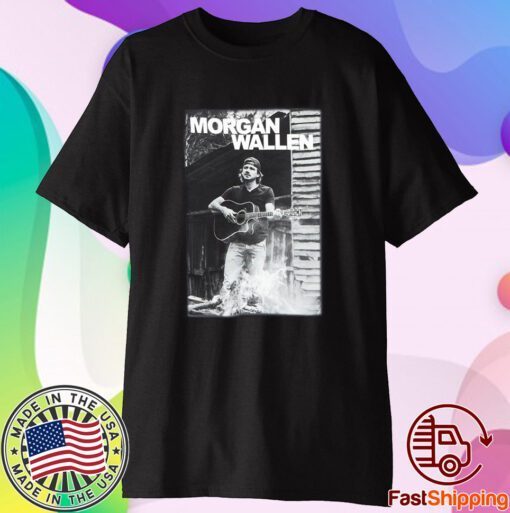 Morgan Wallen Guitar Photo T-Shirt