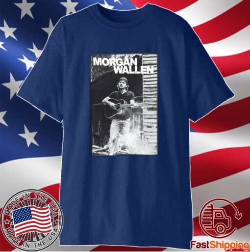 Morgan Wallen Guitar Photo T-Shirt