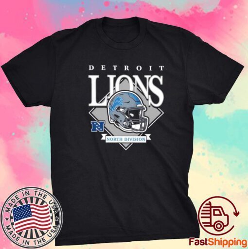 New Era Blue Detroit Lions Team Logo 2023 Tee Shirt