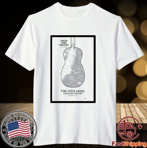 North fork crossing Livingston Montana event 09 22 2023 art poster design tee shirt