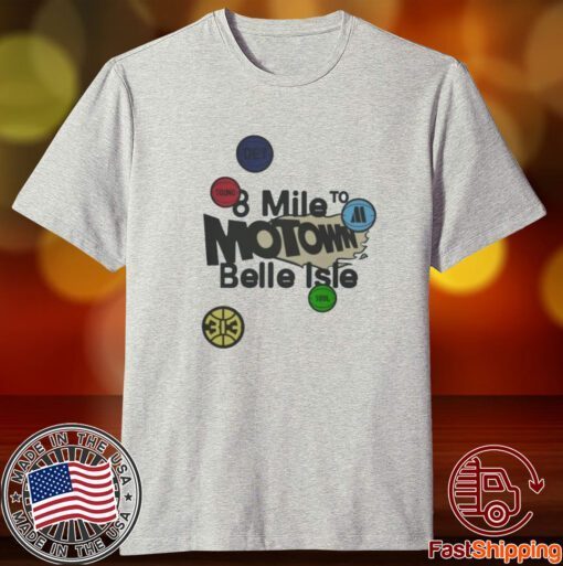 Pistons X Motown 8 Mile To Belle Isle Tee Shirt