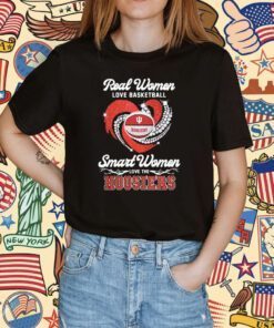Real Women Love Football Smart Women Love The Hoosiers Tee Shirt