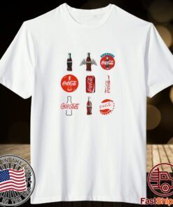 Retro Coca Cola Coke Bottle Logo Tee Shirt