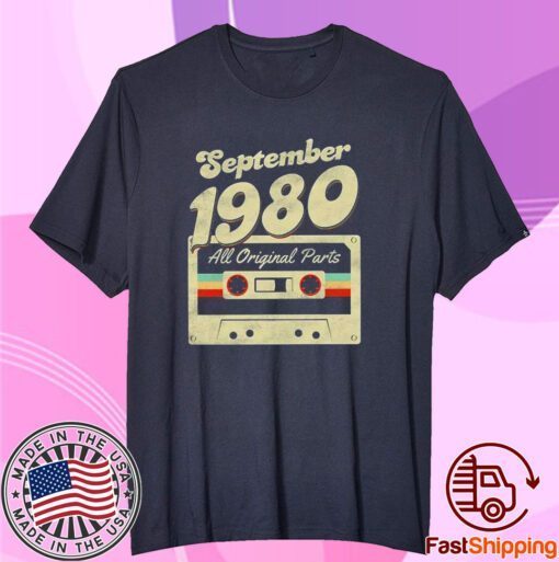 September 1980 All Original Parts Tee Shirt